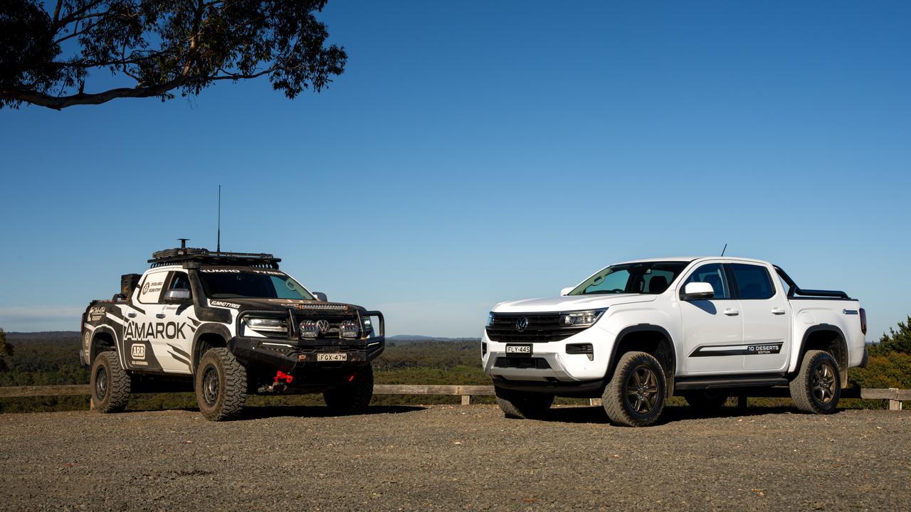 Volkswagen’s Amarok Desert Edition (right).