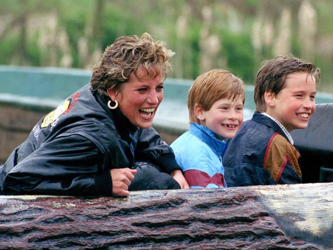 Princess Diana with Prince Harry and Prince William. Picture: Getty Images