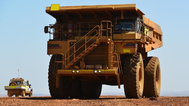 The current account surplus of $5.9 billion in the June quarter was underpinned by soaring iron ore and coal prices Picture: AAP