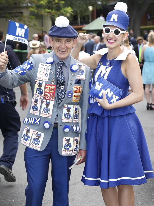 Winx fans Lloyd and grand daughter Angela Menz. 