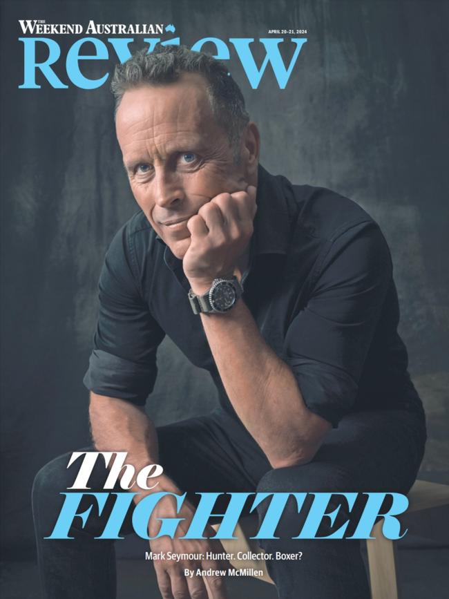 'The Fighter: Mark Seymour' on the cover of Review. Picture: Isamu Sawa