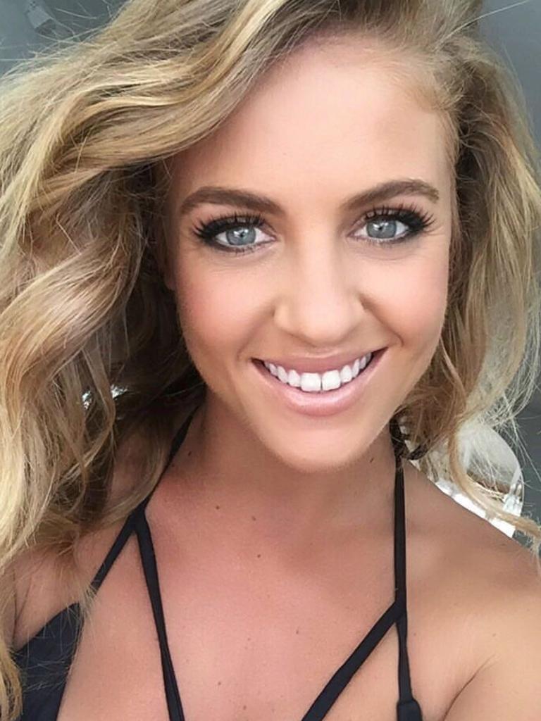 She was an NRL cheerleader at the time. Picture: Instagram