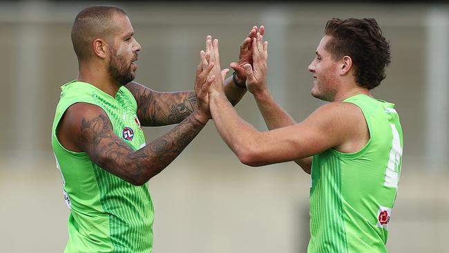 Superstar Swan Lance Franklin could make his long-awaited return from injury as early as round two. Picture: Mark Metcalfe/Getty Images