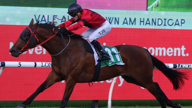 Taksu will appreciate the weight turn around and shorter distance when he again meets O’President. Picture: Grant Guy