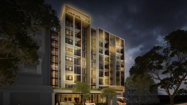 Artist impressions of a ‘luxurious’ hotel set for King St in Campbelltown.