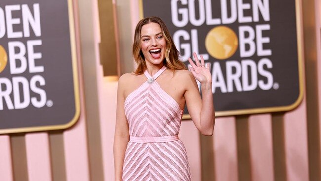 Australian star Margot Robbie at the 80th Annual Golden Globe Awards at The Beverly Hilton in January, 2023. She is up for a Golden Globe award this year for Barbie. Picture: Matt Winkelmeyer/FilmMagic