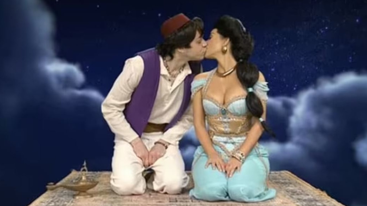 Pete and Kim shared a kiss during an SNL skit in October.