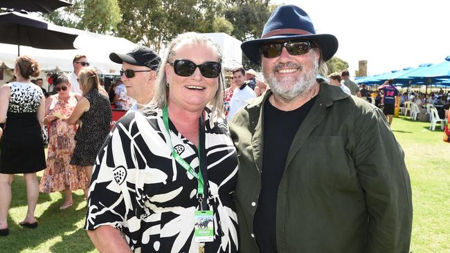 Leisa Chambers and Brad Vincent at Moama Bowling Club Echuca Cup. Picture: David Smith