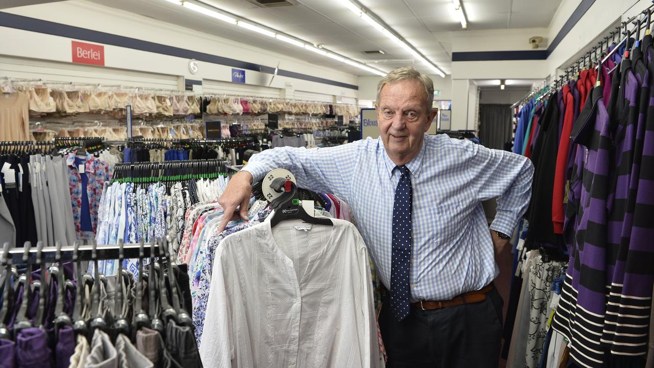 Lex Bailey in 2019 at the closure of his family’s iconic store.