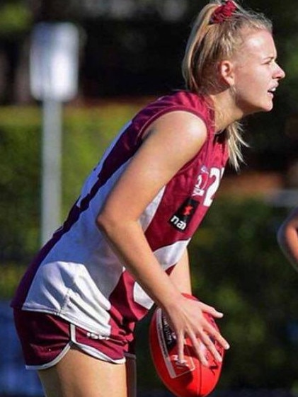 Annise Bradfield in action for Queensland. Pic: Supplied.