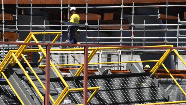 June quarter building approvals printed much higher than expected. Picture: AAP Image/Joel Carrett.