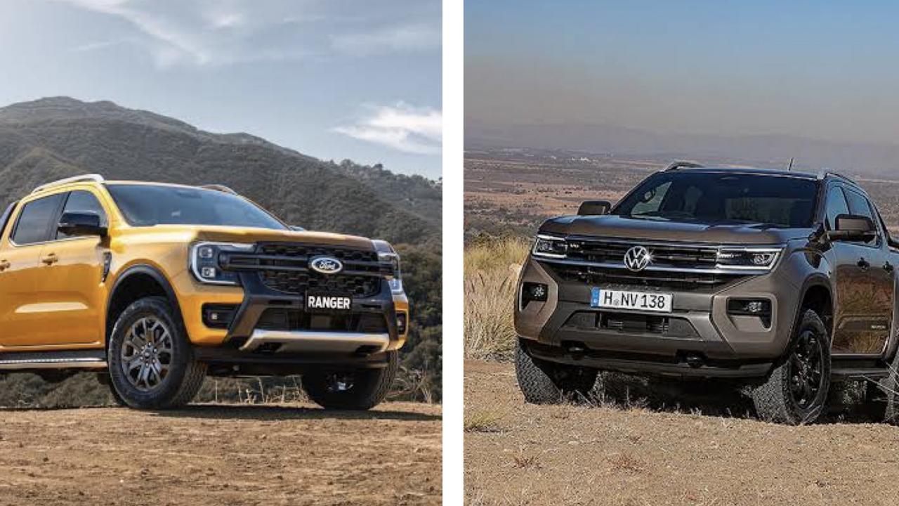 Twins under the skin: Ford’s Ranger and VW’s Amarok.