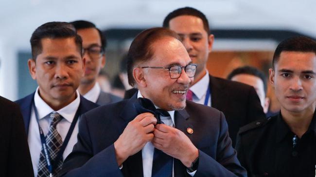 Anwar Ibrahim after securing the prime ministership last November. Picture: AFP