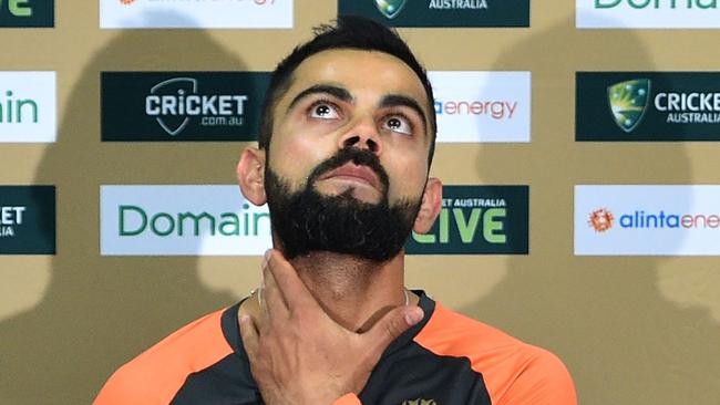 India's cricket captain Virat Kohli. Picture: AFP