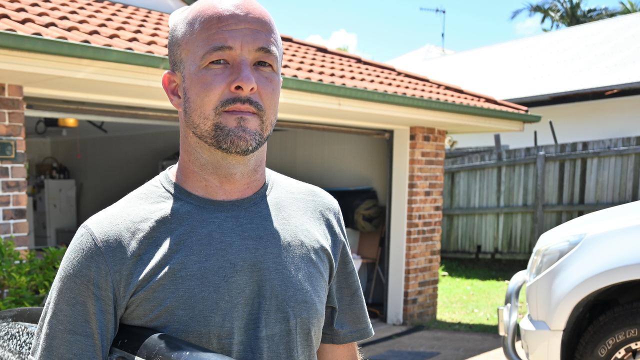 Castaways Beach resident Derek Symons had his head sliced open in a surfing incident at Noosa Heads. Picture: Tegan Annett