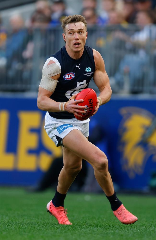 Nicholls believes Cripps can lead the Blues to a flag. Picture: James Worsfold/Getty Images.