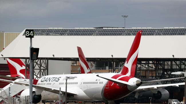 Qantas has used internal labour hire to circumvent costly union deals. Picture: NCA NewsWire / David Swift