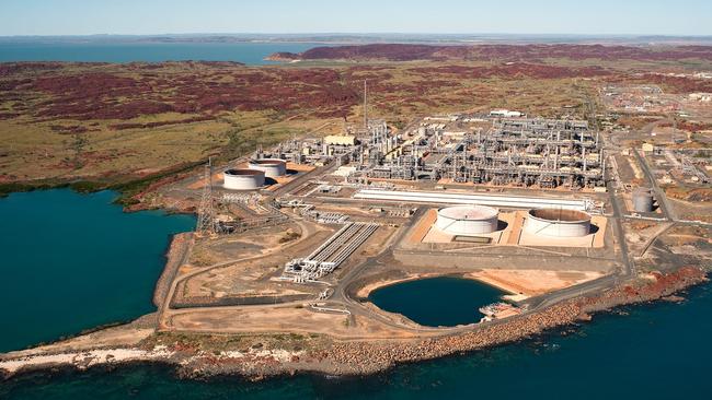 Woodside’s Karratha gas plant in the North West Shelf.