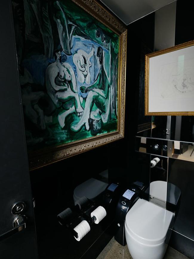 The art gallery put up a Picasso in its first female-only toilets. Picture: Instagram/Kirsha Kaechele