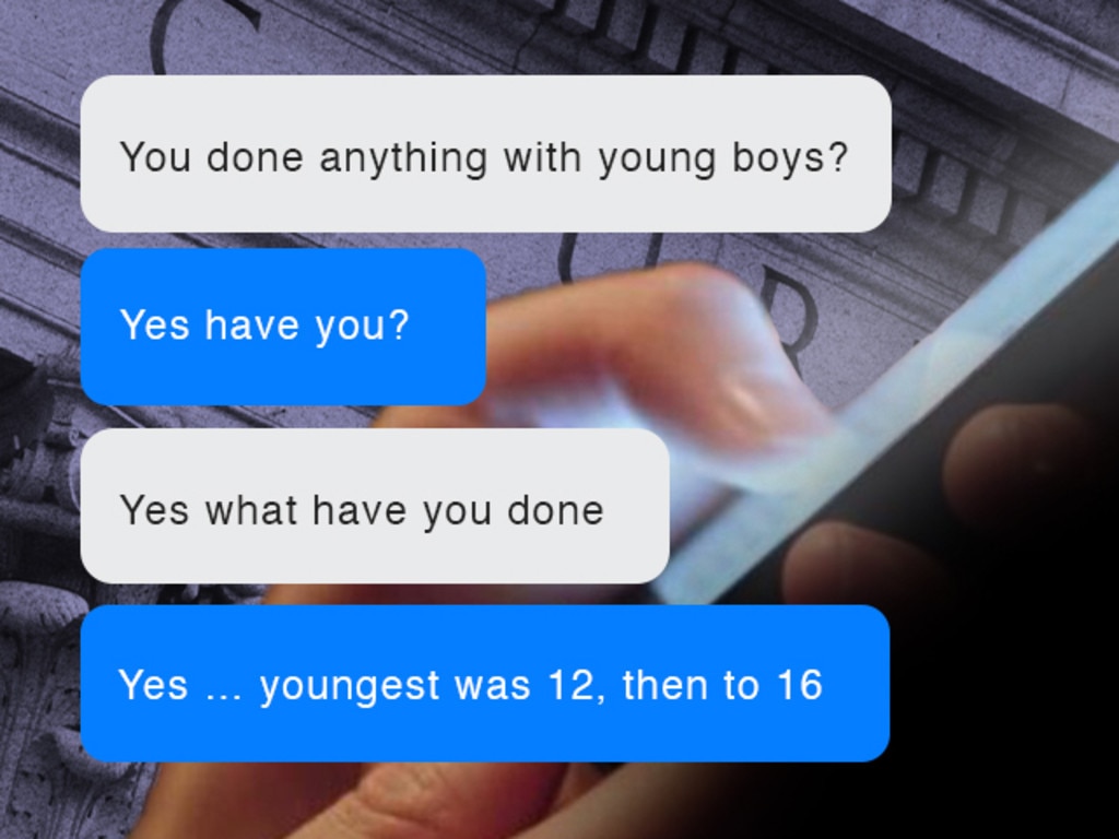 One conversation between the offender and a user on the chat platform Kik revealed disturbing messages.