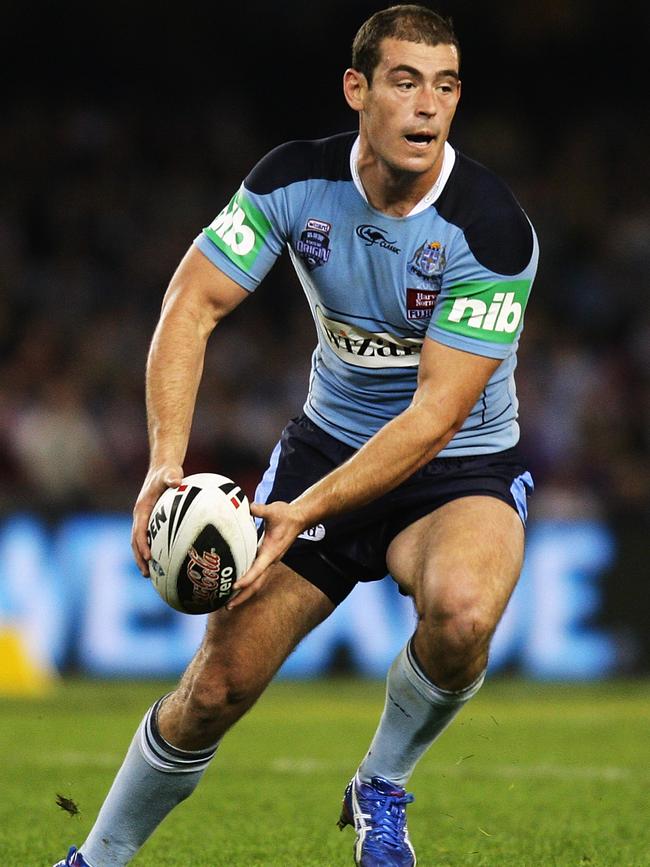 Terry Campese representing NSW in the 2009 State of Origin. Picture: Mark Dadswel l/Getty Images