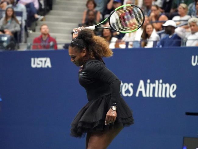 The reaction among local sports fans was strongly against Serena Williams. Picture: Timothy Clary/AFP