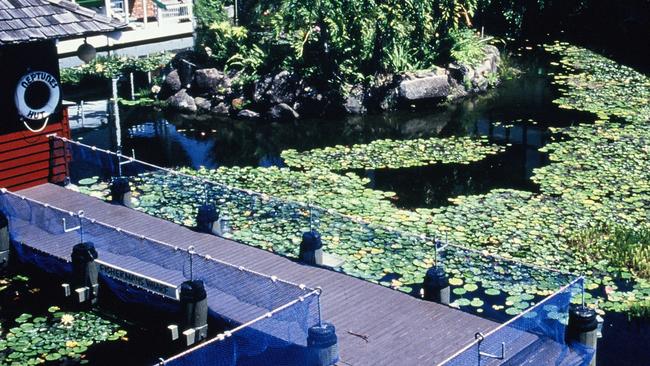 The waterways of Pacific Fair in the 1990s.