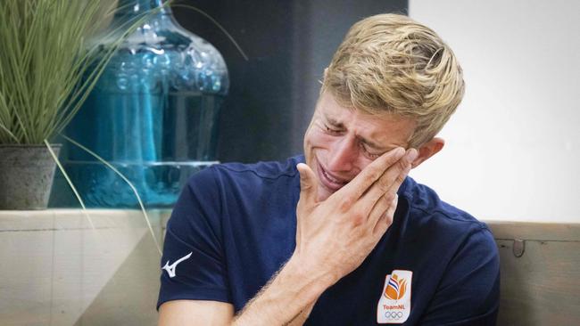 Netherlands' volleyball player Steven van de Velde. Picture: AFP