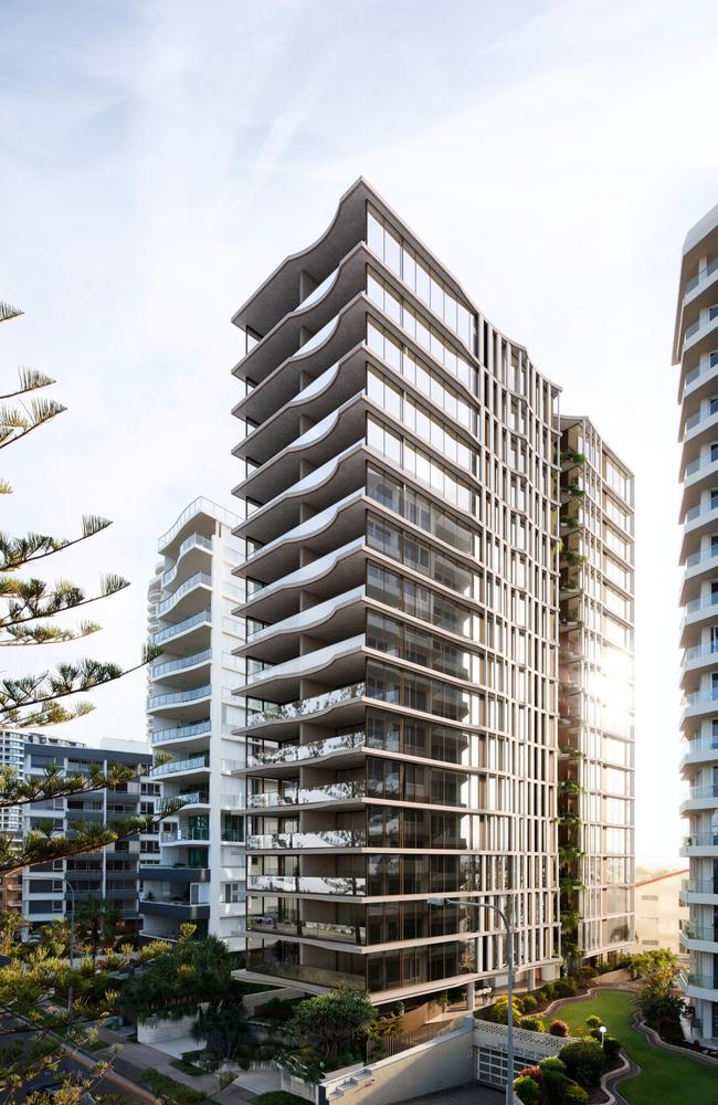 Artist impression of Spyre Group's $77 million Natura Project at Burleigh Heads. Picture: Supplied