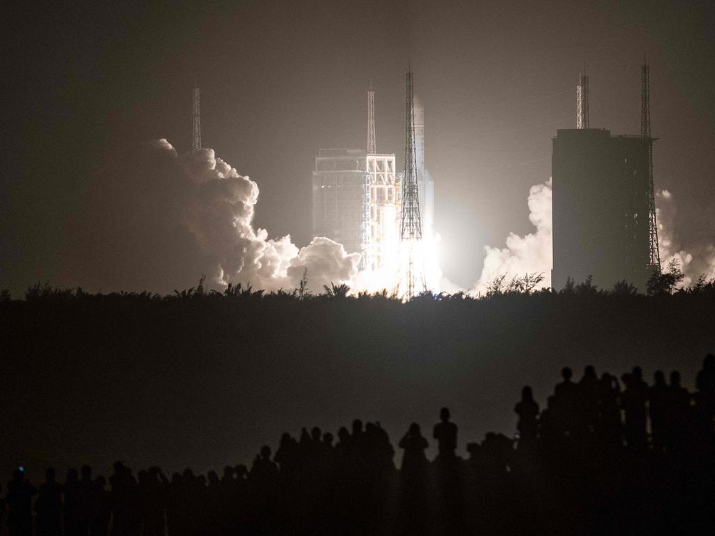 The first Long March 5B launched on November 24, 2020. Picture: STR/AFP/China OUT