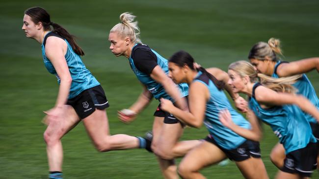 Erin Phillips is only worried about what she and her Port Adelaide teammates can control. Picture: Matt Turner