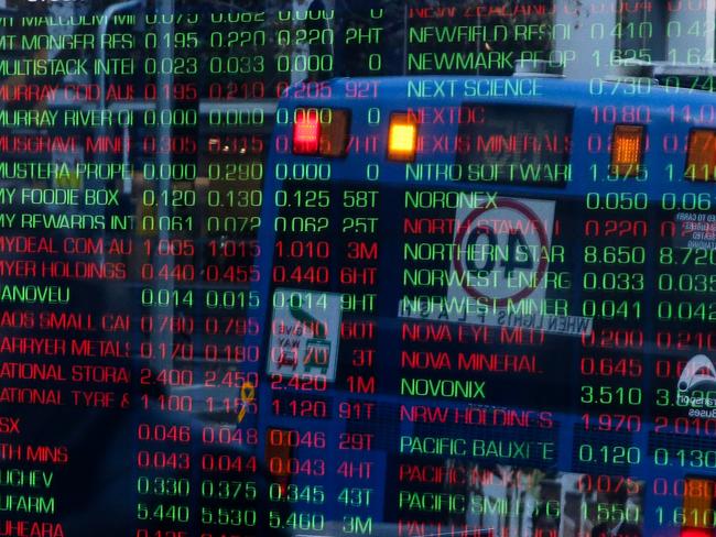 SYDNEY, AUSTRALIA - NEWSWIRE PHOTOS June 06 2022:  A general view of the digital boards at the ASX in Sydney. Picture NCA Newswire/ Gaye Gerard.