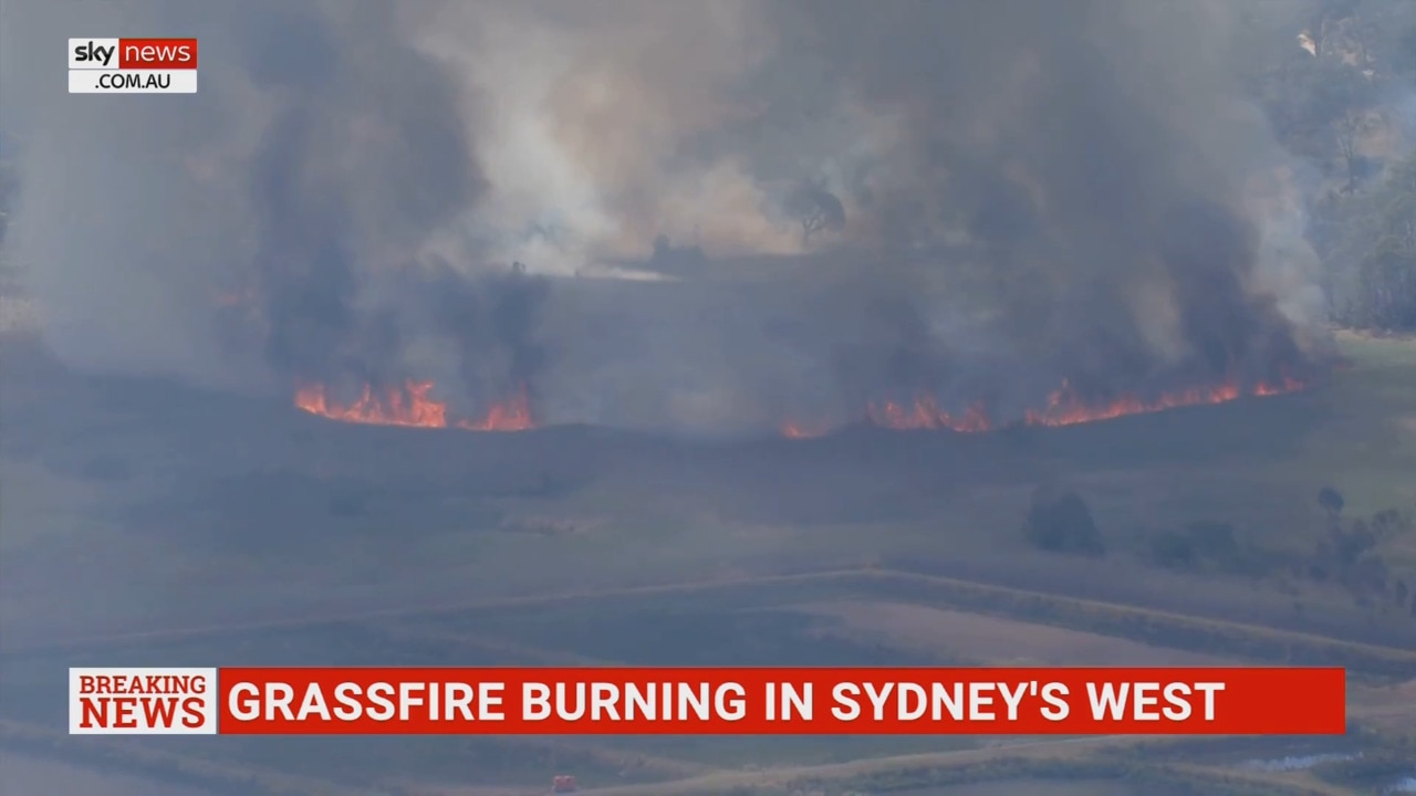 Grass fire burning in Sydney’s West