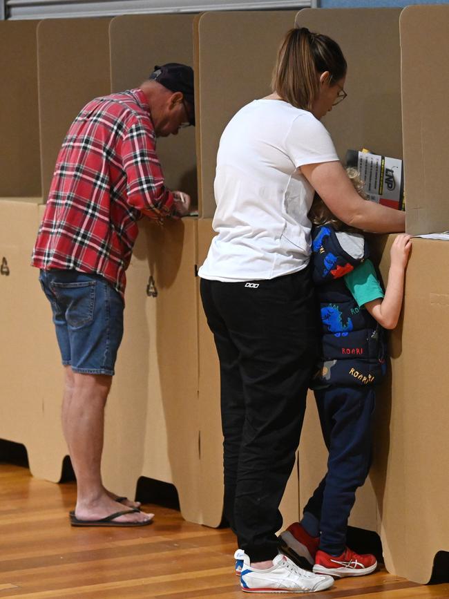 Voters will fill out their ballot papers at more than 7000 polling places. Picture: Dan Peled / NCA Newswire