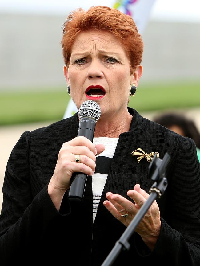 Senator Pauline Hanson.