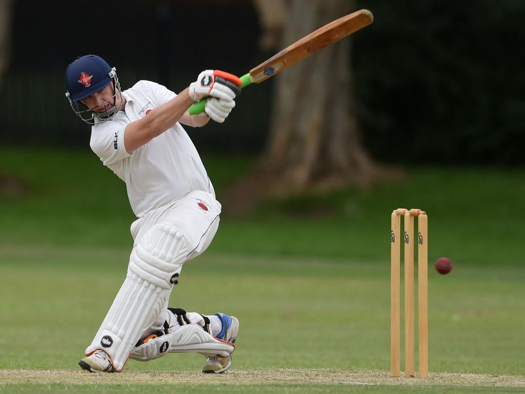 Kookaburra Cup cricket - Queens vs. Mudgeeraba Nerang at Greg Chaplin Oval, Southport. Mudgeeraba batsman Marco Kroon. (Photos/Steve Holland)