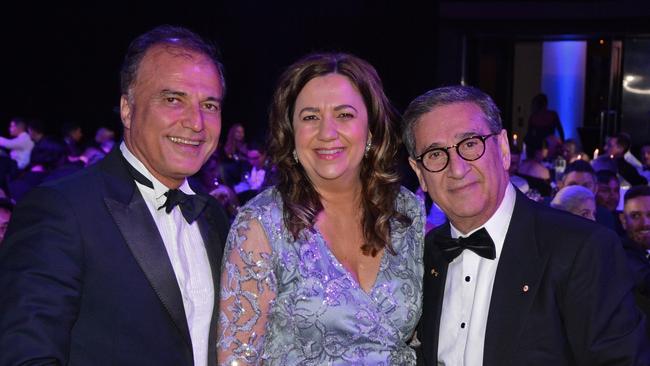 Dr Reza Adib, Premier Annastacia Palaszczuk and Dr Soheil Abedian at Gold Coast Business Excellence Awards Gala Ball at The Star Gold Coast.