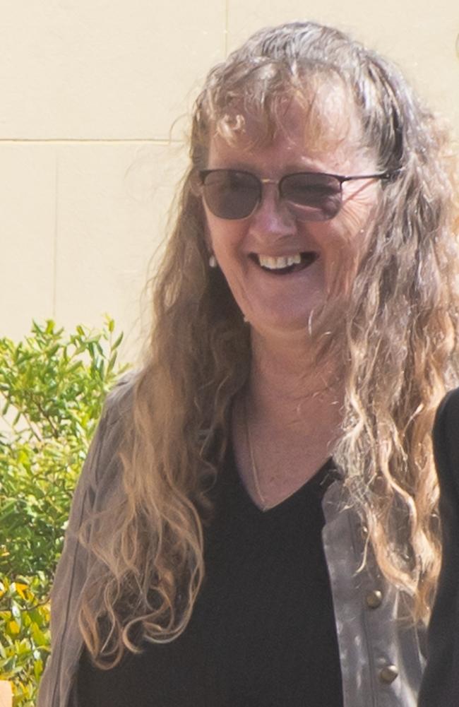 Hudson smiles outside Mackay courthouse as she heads in to learn her fate over the double fatal crash. Picture: Michaela Harlow