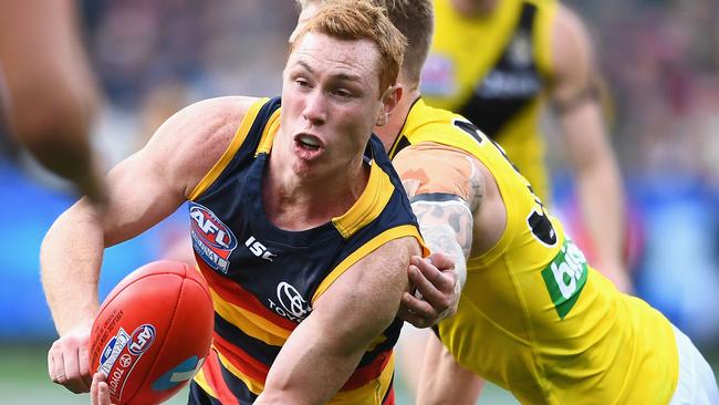 Adelaide and Tom Lynch’s management have differing views about the forward’s value.