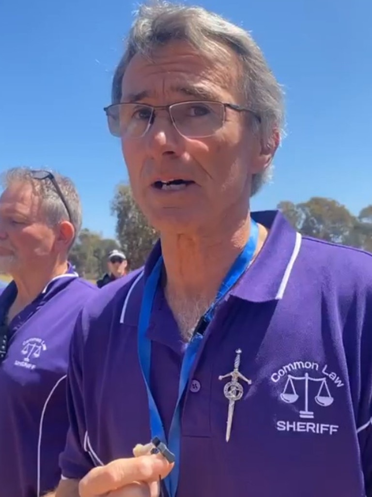 The ‘Sheriffs’ enlisted by the former senator form part of a group called the ‘Sovereign Peoples Assembly of Western Australia’. Picture: Facebook