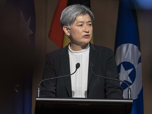 Foreign Affairs Minister Penny Wong said the attack was the ‘worst of humanity’. Picture: NCA NewsWire / Gary Ramage