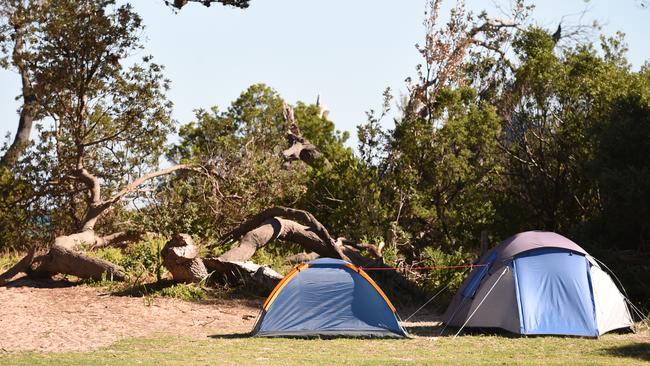 Homeless people have been forced to camp on Rosebud foreshore.