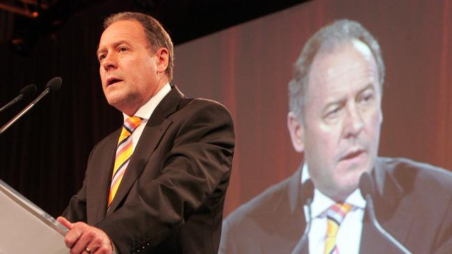 Outgoing Fletcher chairman Ralph Norris, pictured when he was CEO of Commonwealth Bank