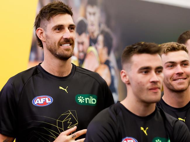 Sam Naismith has the No. 1 ruck role at the Tigers until Toby Nankervis returns. Picture: Dylan Burns/AFL Photos