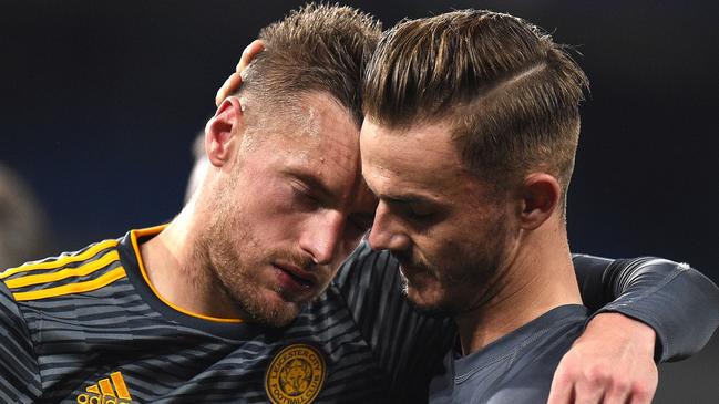 An emotional week gets the better of James Maddison and Jamie Vardy.