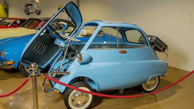 An unusual BMW Isetta inside Gold Coast Motor Museum. Picture: Jerad Williams