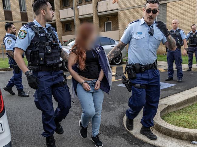 An alleged offender arrested as part of Operation Amarok raids across Sydney and regional NSW so far this year.