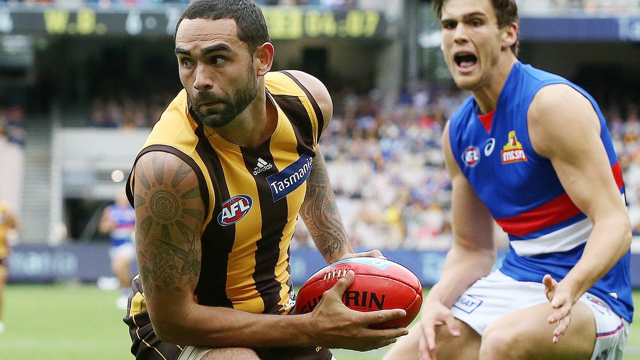 Shaun Burgoyne has long been Hawthorn’s Mr. Fix It. Picture: Michael Klein