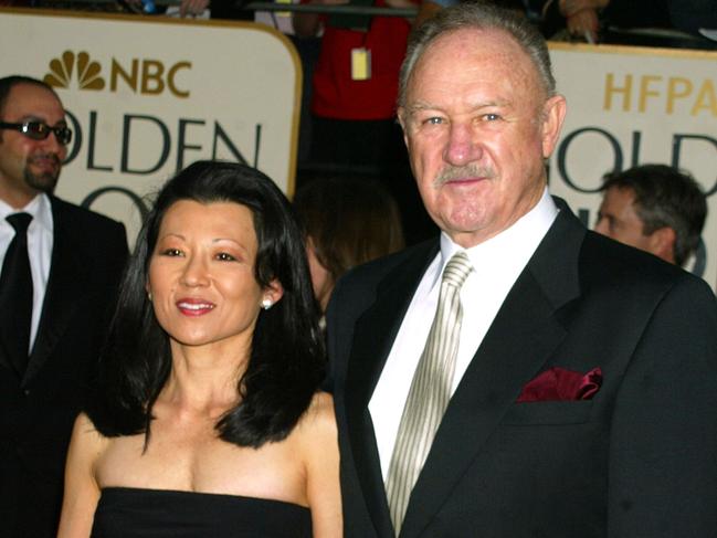 Gene Hackman Betsy Arakawa at the Golden Globes. Picture: Jeffrey Mayer/WireImage