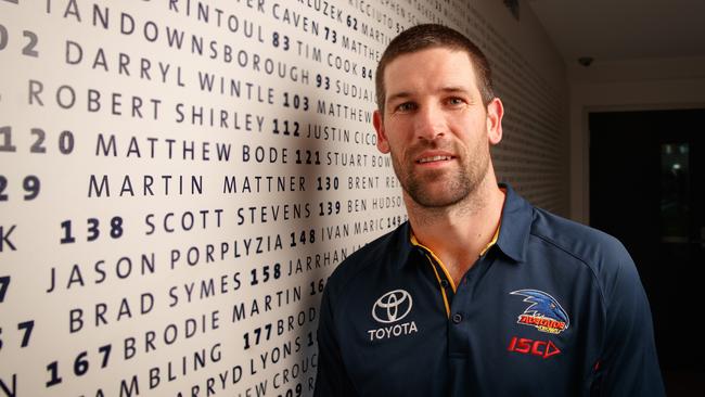 New Adelaide Crows assistant coach Martin Mattner at the Adelaide Football Club on Monday. Picture Matt Turner